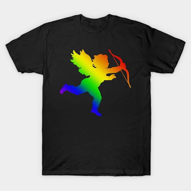 Rainbow Cupid T-Shirt by The BlueJester